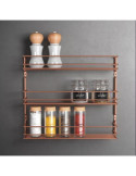 Estante Especiero 3 Pisos Pepito 3 Copper [LOTE DE 2 Unidades] METALTEX