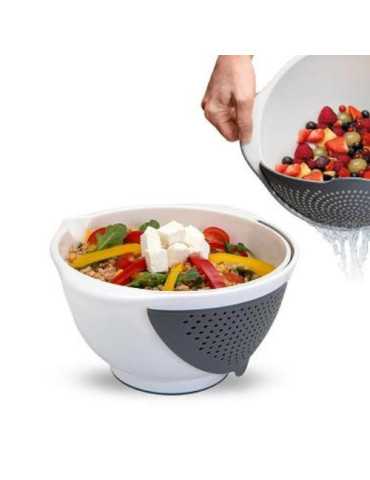 Bol Mezclador y Colador Drainbowl 2351120000 [LOTE DE 6 Unidades] METALTEX