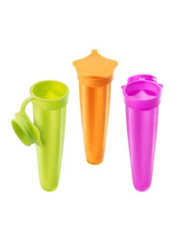 Juego de 3 Moldes Silicona para Polos Ice-Pop [LOTE DE 4 Unidades] METALTEX