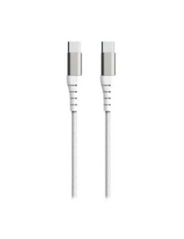 Cable USB-C Reforzado 60W 1,2M 3A Blanco F145603 [LOTE DE 6 Unidades] METRONIC