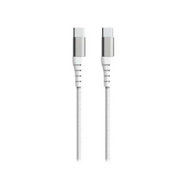 Cable USB-C Reforzado 60W 1,2M 3A Blanco F145603 [LOTE DE 6 Unidades] METRONIC