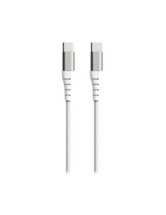 Cable USB-C Reforzado 60W 1,2M 3A Blanco F145603 [LOTE DE 6 Unidades] METRONIC
