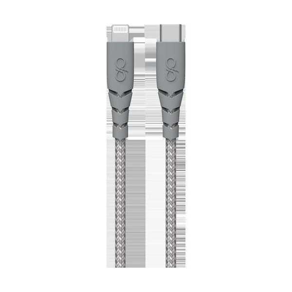 Cable USB-con USB-C Ligtng 1.2M 3A Gris F149006 [LOTE DE 2 Unidades] METRONIC