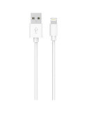 Cable USB-a / Lightning 1M 2,4A Blanco [LOTE DE 4 Unidades] METRONICA