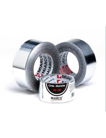 Cinta al. AL-30 AC Plata 50 mm X 50 m 11923 [LOTE DE 4 Unidades] MIARCO