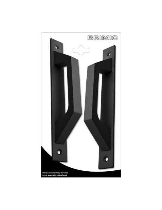 Asa Placa Recta 6804 Aluminio Negro (BL-2) 17107 [LOTE DE 4 Unidades] MICEL