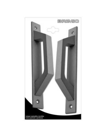 Asa Placa Recta 6804 Aluminio Plata (BL-2) 17108 [LOTE DE 2 Unidades] MICEL