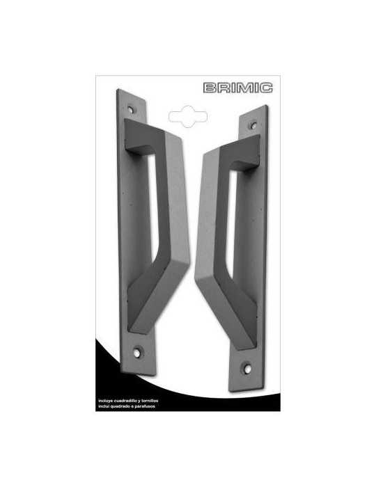 Asa Placa Recta 6804 Aluminio Plata (BL-2) 17108 [LOTE DE 2 Unidades] MICEL