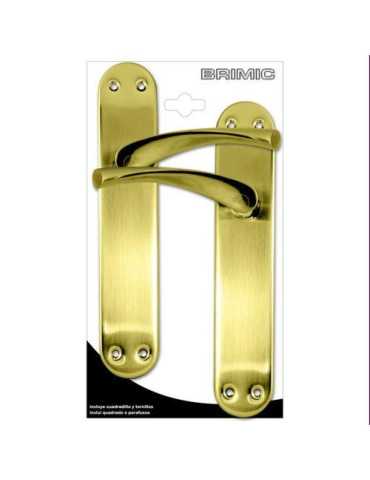 Jgo. manilla Placa Tirador Elegante Latón (BLISTER) 17031 [LOTE DE 2 Unidades] MICEL