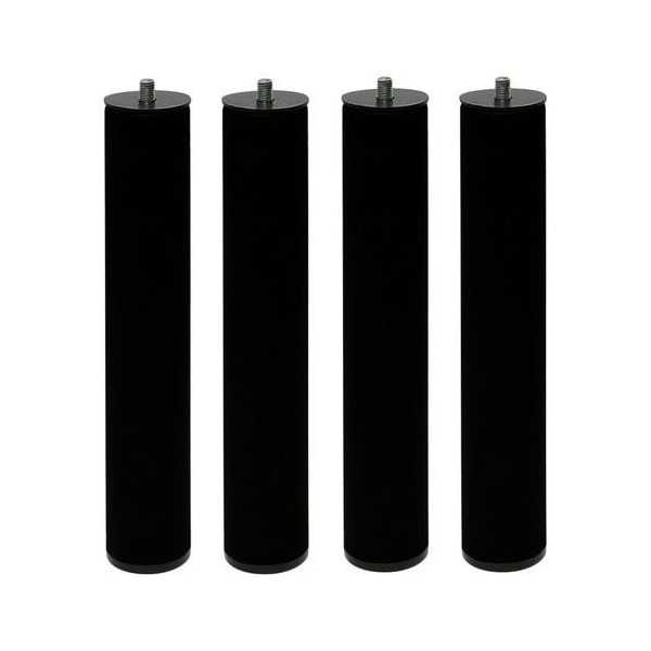 Juego 4 Patas Canape PT26 265X50MM sin R Negro [LOTE DE 4 Unidades] MICEL