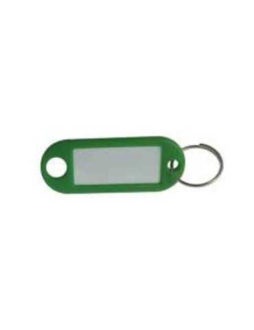 Llavero Portaetiquetas Verde (BOLSA-100) [LOTE DE 4 Unidades] MICEL
