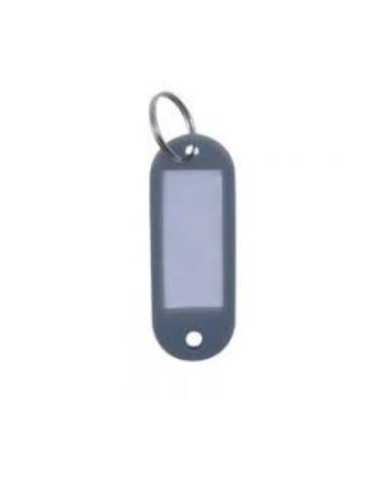 Llavero Portaetiquetas Gris (BOLSA-100) [LOTE DE 4 Unidades] MICEL