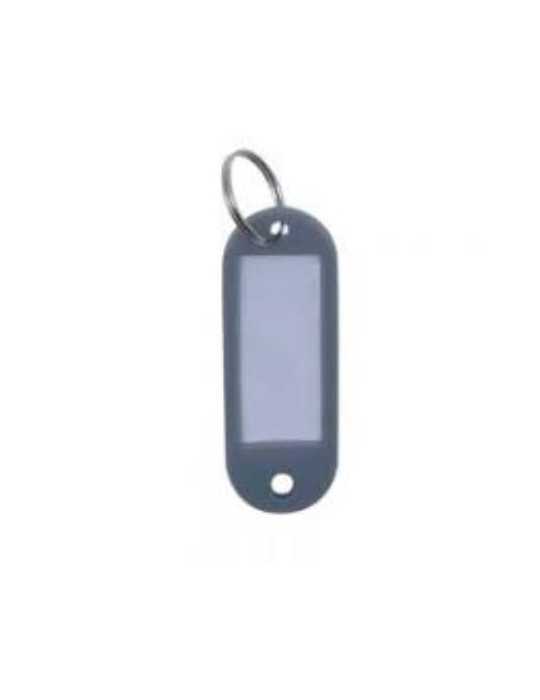 Llavero Portaetiquetas Gris (BOLSA-100) [LOTE DE 4 Unidades] MICEL
