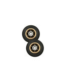 Rodamiento Mampara RD01 26MM Negro [LOTE DE 6 Unidades] MICEL