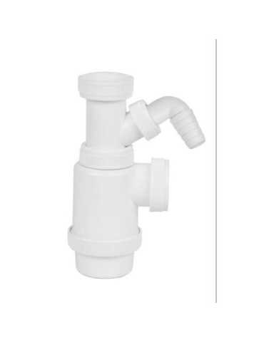 Sifón Botella Extensible 1 1/2 con Toma Lavadora M-113 [LOTE DE 8 Unidades] MIRTAK