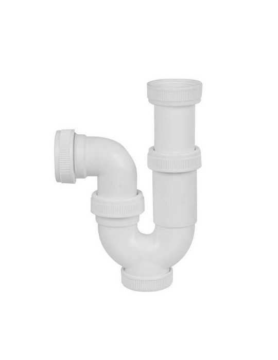 Sifón Curvo Extensible 1 1/2 M-121 [LOTE DE 10 Unidades] MIRTAK