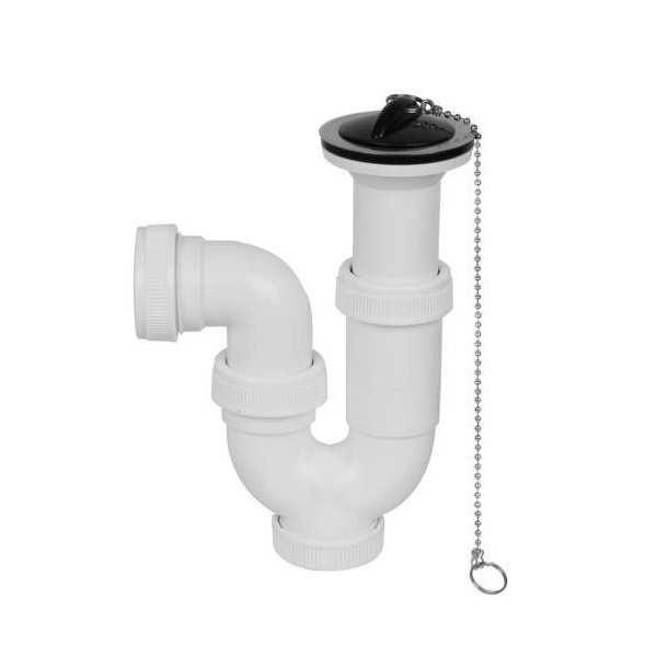 Sifón Curvo Extensible 1 1/2 Completo M-124 [LOTE DE 6 Unidades] MIRTAK