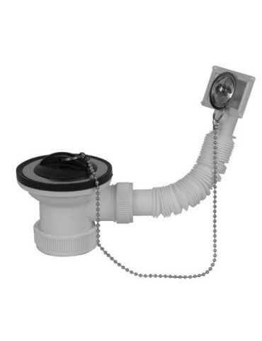 Válvula Fregadero con Rebosadero 70MM 1 1/2 M310R [LOTE DE 6 Unidades] MIRTAK