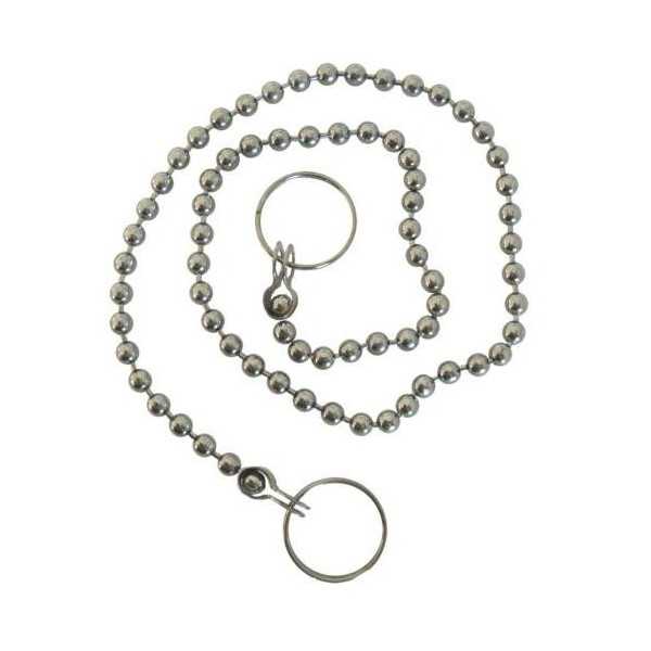 Cadena Bolas Mont. Fregadero Bañera 45CM. BL B60045 [LOTE DE 18 Unidades] MIRTAK