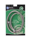 Flexo Ducha Acero Inoxidable T-C 1,75 m (Blister) B55103 [LOTE DE 6 Unidades] MIRTAK