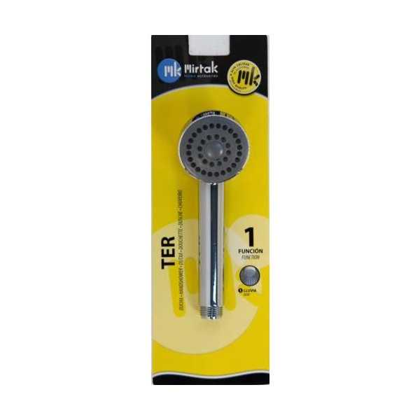 Mango Ducha Ter Cromo (Blister) B50302 [LOTE DE 6 Unidades] MIRTAK
