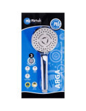 Mango Ducha Arga Cromo 3 Posiciones (Blister) B52402 [LOTE DE 4 Unidades] MIRTAK