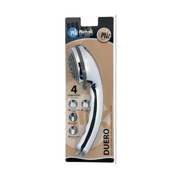 Mango Ducha Duero 4 Posiciones Cromo (Blister) B51502 [LOTE DE 4 Unidades] MIRTAK