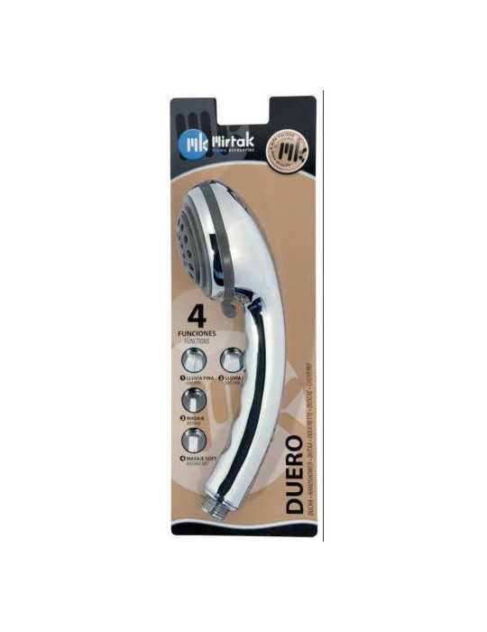Mango Ducha Duero 4 Posiciones Cromo (Blister) B51502 [LOTE DE 4 Unidades] MIRTAK