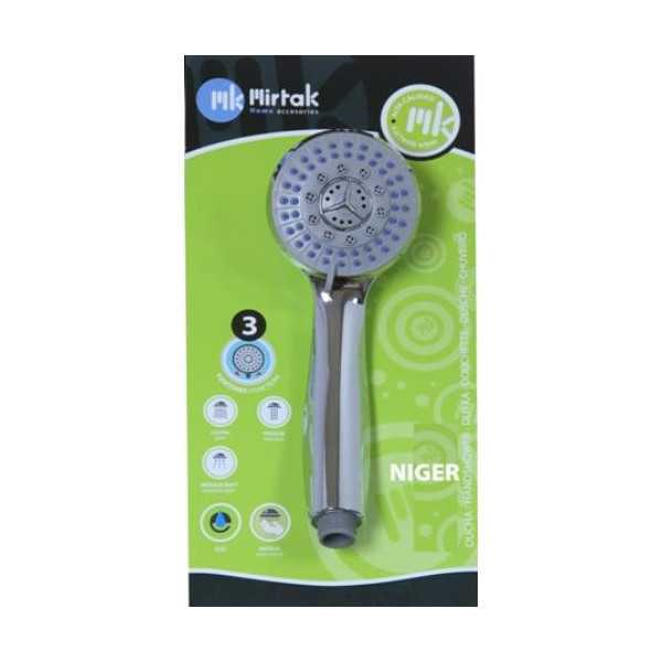 Mango Ducha Niger 5 Posiciones Antical (blister) B51522 [LOTE DE 4 Unidades] MIRTAK