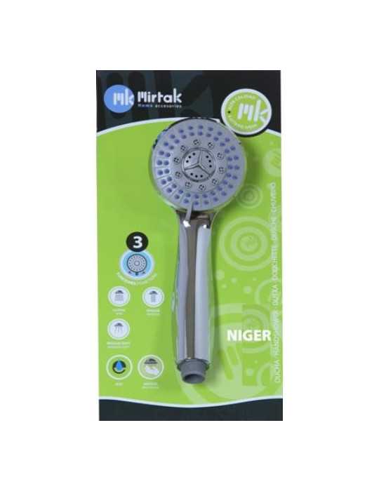 Mango Ducha Niger 5 Posiciones Antical (blister) B51522 [LOTE DE 4 Unidades] MIRTAK