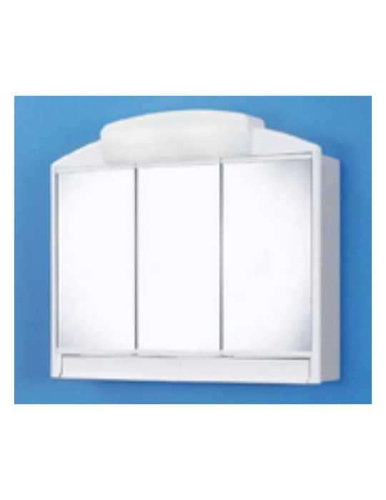 Armario Baño Rando 3 Puertas Mural 59X51X16 con Luz MODERN BATH