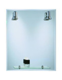 Espejo Bathstage Bisel Mural 60X75 con Focos+estante MODERN BATH