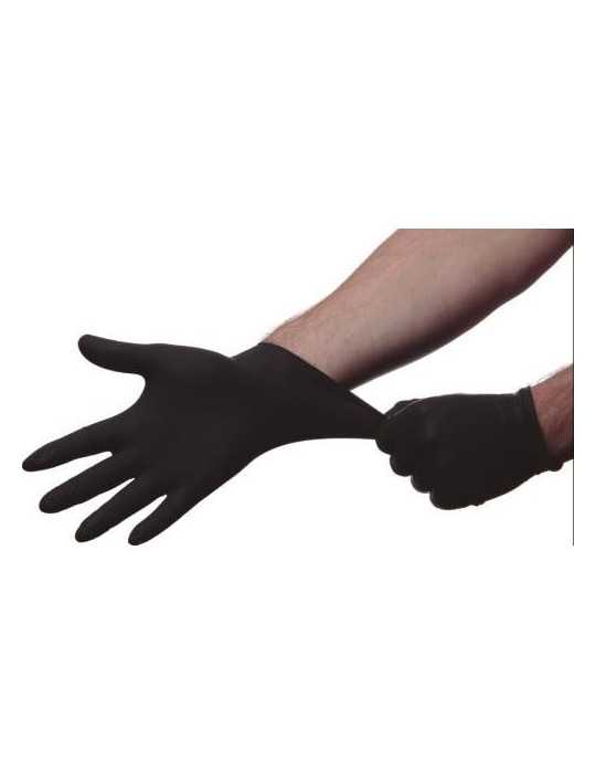 Guante Desechable Nitrilo sin Polvo Ngo. (con 100) TALLA M [LOTE DE 4 Unidades] SANICEN
