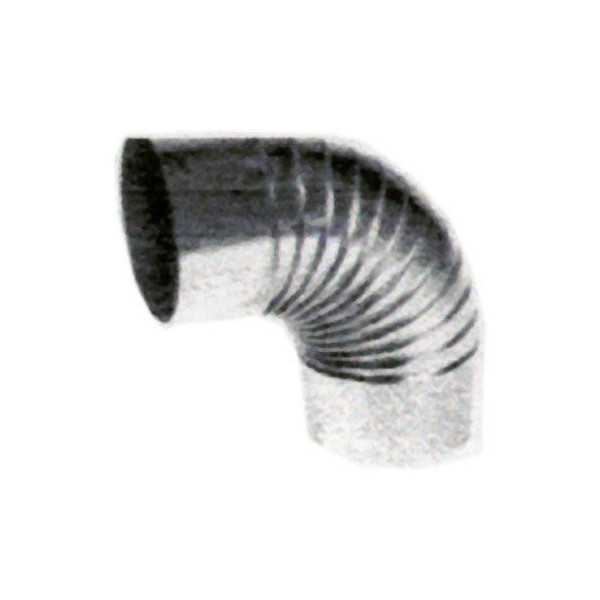 Codo Rizado Galvanizado 90 mm [LOTE DE 4 Unidades] SANTA EULALIA
