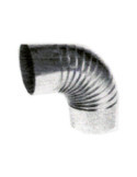 Codo Rizado Galvanizado 90 mm [LOTE DE 4 Unidades] SANTA EULALIA