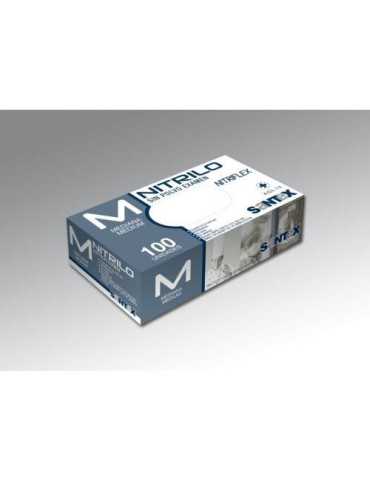 Guante Nitriflex Azul sin Polvo 100 Ud T/XG GD20BE [LOTE DE 6 Unidades] SANTEX