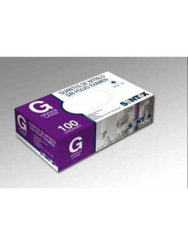 Guante Nitrilo Azul sin Polvo 100 Ud Talla M GD21BC [LOTE DE 6 Unidades] SANTEX
