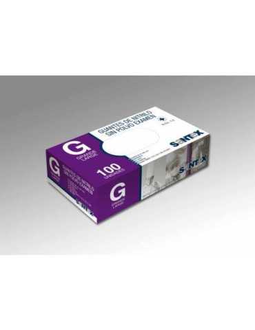 Guante Nitrilo Azul sin Polvo 100 Ud T/XG GD21BE [LOTE DE 6 Unidades] SANTEX