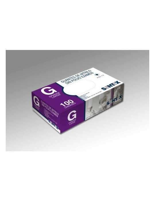 Guante Nitrilo Azul sin Polvo 100 Ud T/XG GD21BE [LOTE DE 6 Unidades] SANTEX