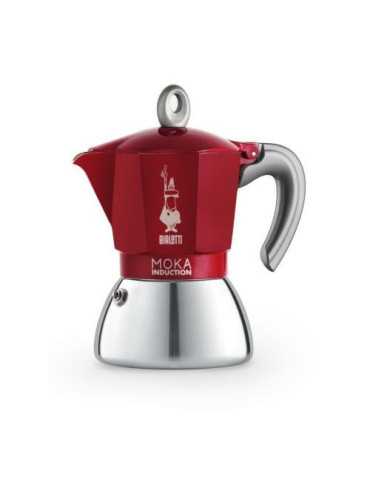 Cafetera New Moka Induction Roja 6 Tazas 6946 SCANDIST