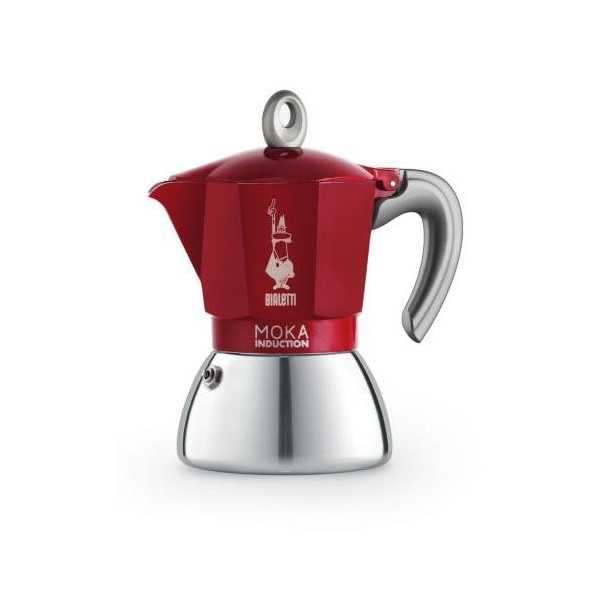 Cafetera New Moka Induction Roja 6 Tazas 6946 SCANDIST