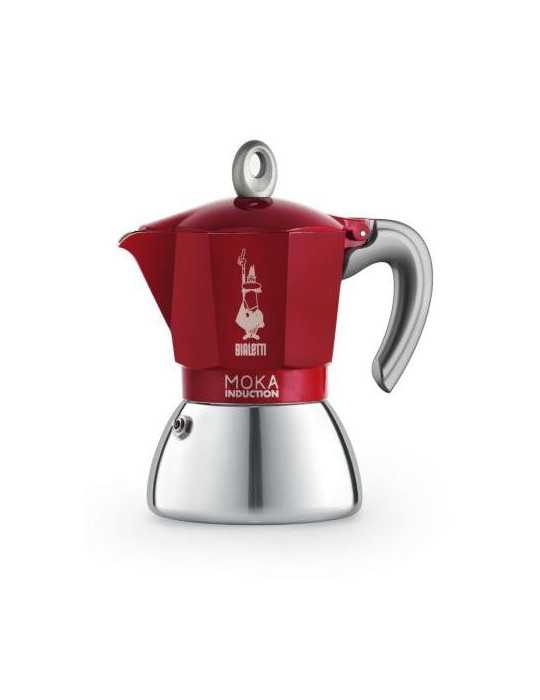 Cafetera New Moka Induction Roja 6 Tazas 6946 SCANDIST