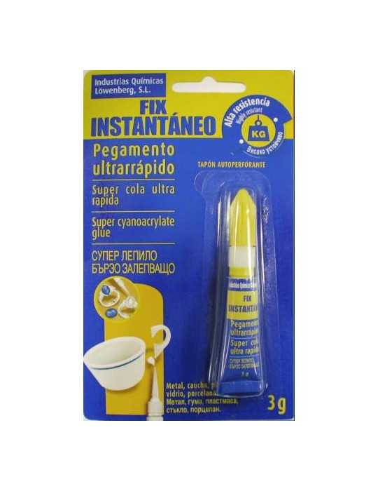 Adhesivo Cianoacrilato Fix Instantaneo 3GR [LOTE DE 16 Unidades] SELENA IBERIAU
