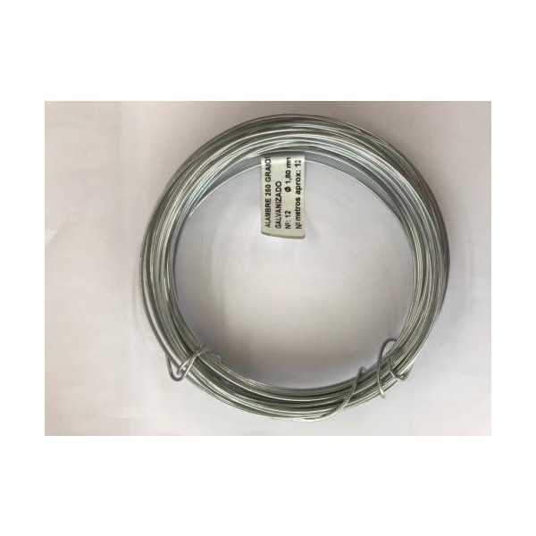 Alambre Galva Rollo 250 gr Número 8 1,3MM X 24M 39034 [LOTE DE 18 Unidades] SIESA