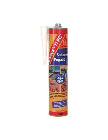 Masilla Adhesivo Poliuretano SIKAFLEX11-FC Blanca 300 ml [LOTE DE 4 Unidades] SIKA