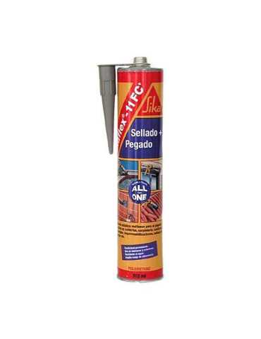 Masilla Adhesivo Poliuretano SIKAFLEX11-FC Gris 300 ml [LOTE DE 4 Unidades] SIKA