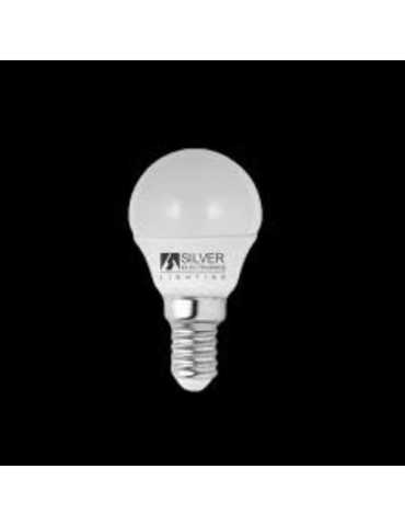 Bombilla LED ECO Esférica E14 600LM 7W 6000K 180 [LOTE DE 14 Unidades] SILVER SANZ
