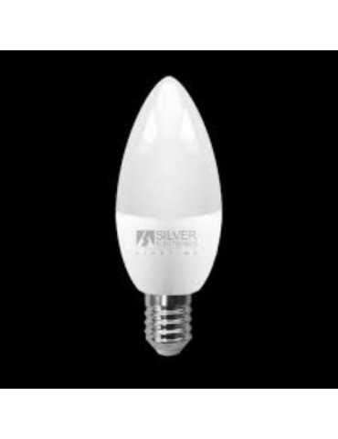 Bombilla LED ECO Vela 5 W 4000K E14 1972214 [LOTE DE 18 Unidades] SILVER SANZ