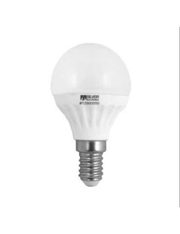 LED Ceramic Esférica PQ. E14 3000K 5 W 960214 [LOTE DE 10 Unidades] SILVER SANZ
