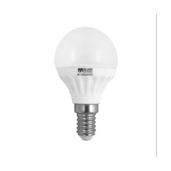 LED Ceramic Esférica PQ. E14 3000K 5 W 960214 [LOTE DE 10 Unidades] SILVER SANZ